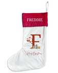 Personalised Christmas Stocking - Santa Brings Gifts Design