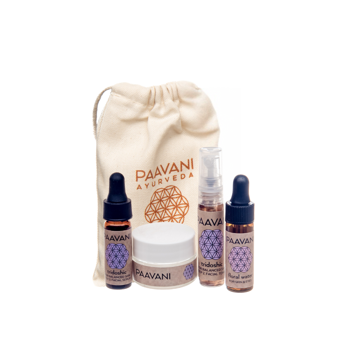 Tridoshic Skincare Ritual | Sample Size Ayurvedic Kit for Balanced Skin-0