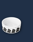 Black Pug Perfection: The High-End Ceramic Dog Bowl for Snorty Royals!