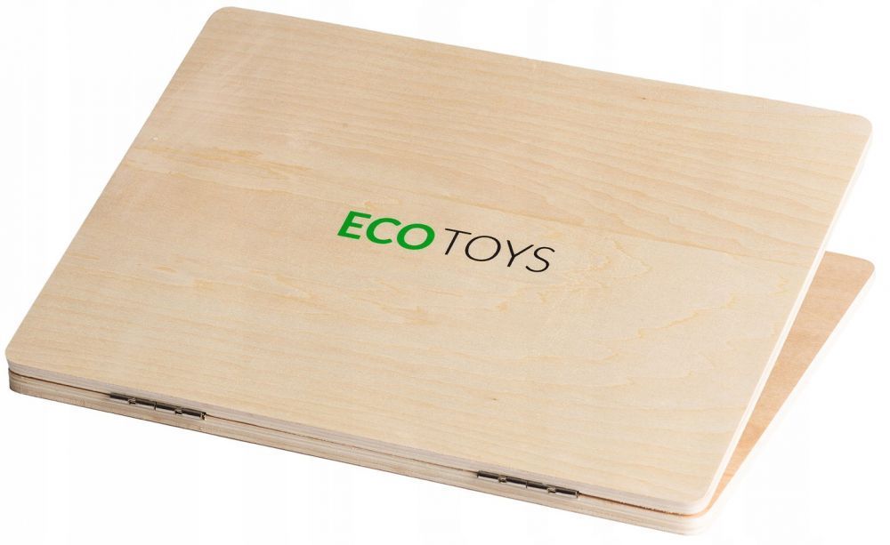 Ecotoys Wooden Laptop – Educational &amp; Interactive Toy for Kids by ECOTOYS at www.brixbailey.com