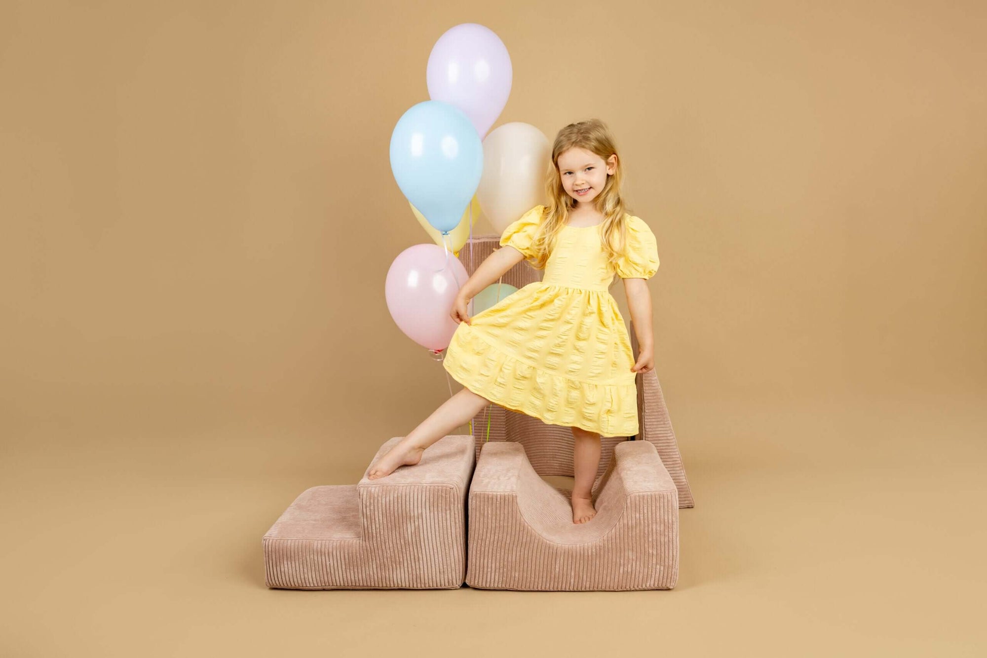 Powder Pink Five Piece Soft Play Set