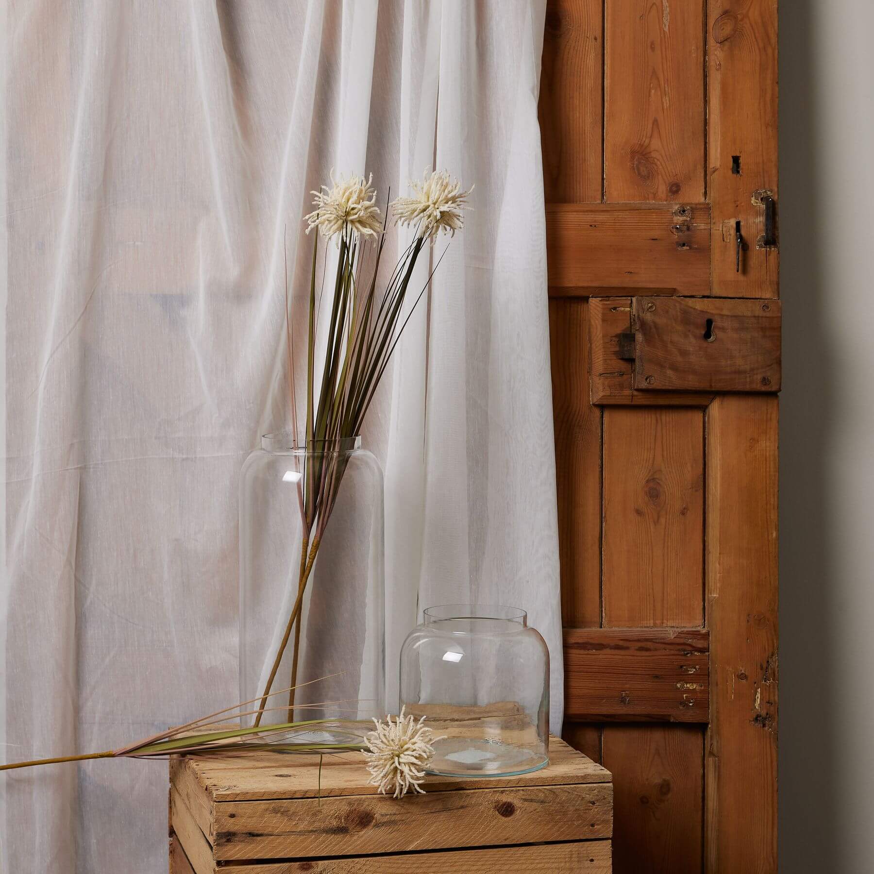 Cream Aster Spider Mum Faux Flower Stem