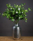 Artificial gardenia stem with cream petals and green accents, 35.4 tall, for realistic floral arrangements. by sostter at brixbailey.com