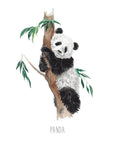 Panda Bear - Personalised watercolour print