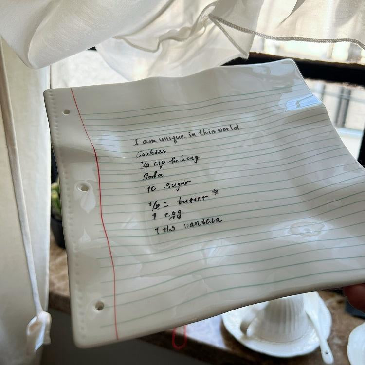 Notebook Ceramic Cup Plate-4