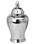 Chrome Ginger Jar with Silver Finish