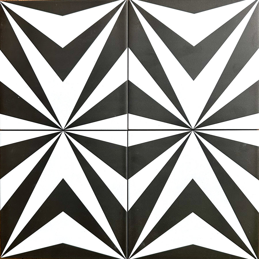 Luxury NEO porcelain tiles, blue and white, premium modern bathroom and kitchen tiles, handcrafted 20x20cm by Maria Starling Design at brixbailey.com
