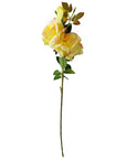 Pack of 6 x 80cm Artificial Yellow Rose Stem - 18 flowers-2