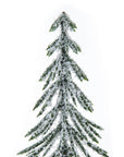 Snowy Spindle Tree Log Medium Winter Tabletop Decor