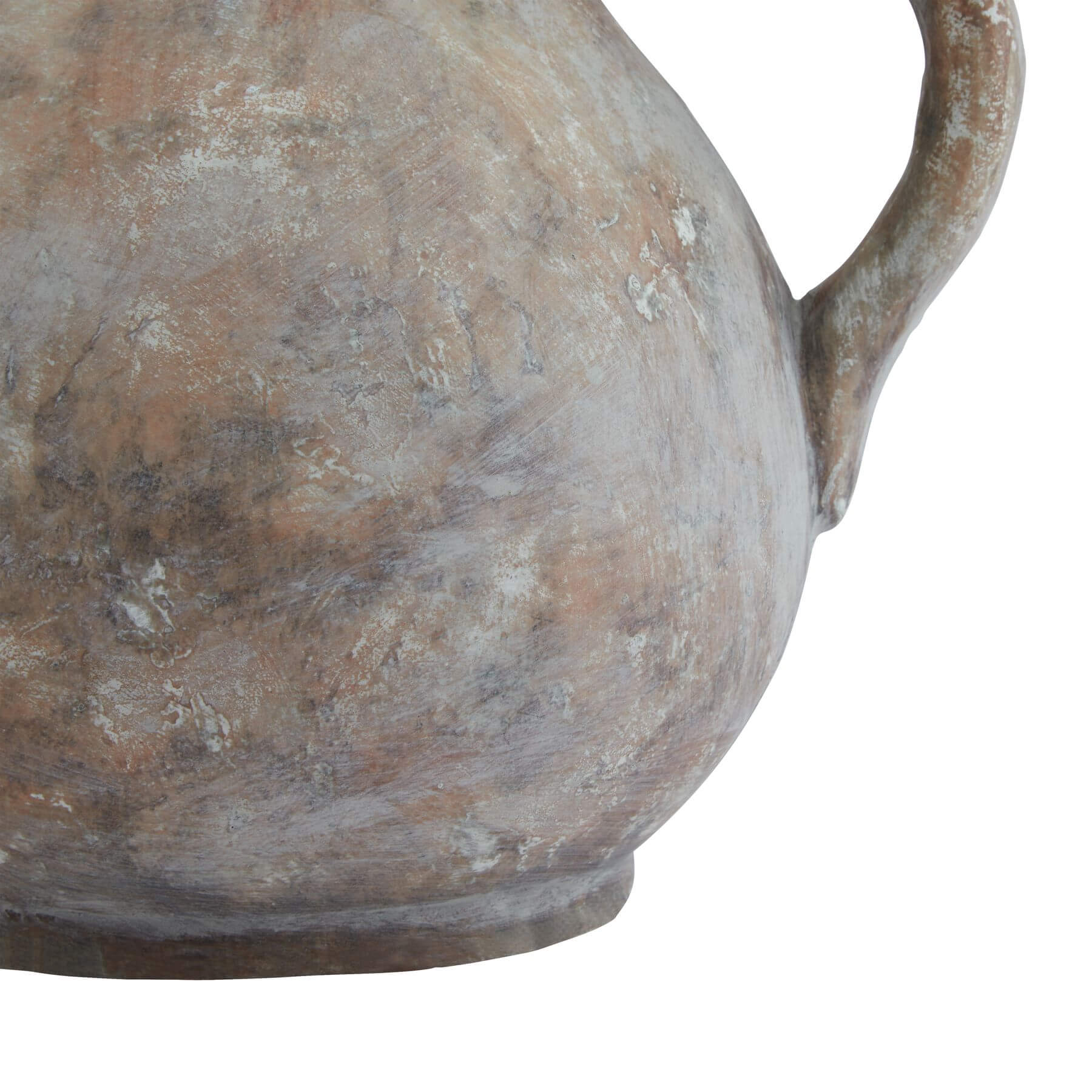 Rustic Brown Jug Handcrafted Ceramic Accent