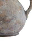 Rustic Brown Jug Handcrafted Ceramic Accent