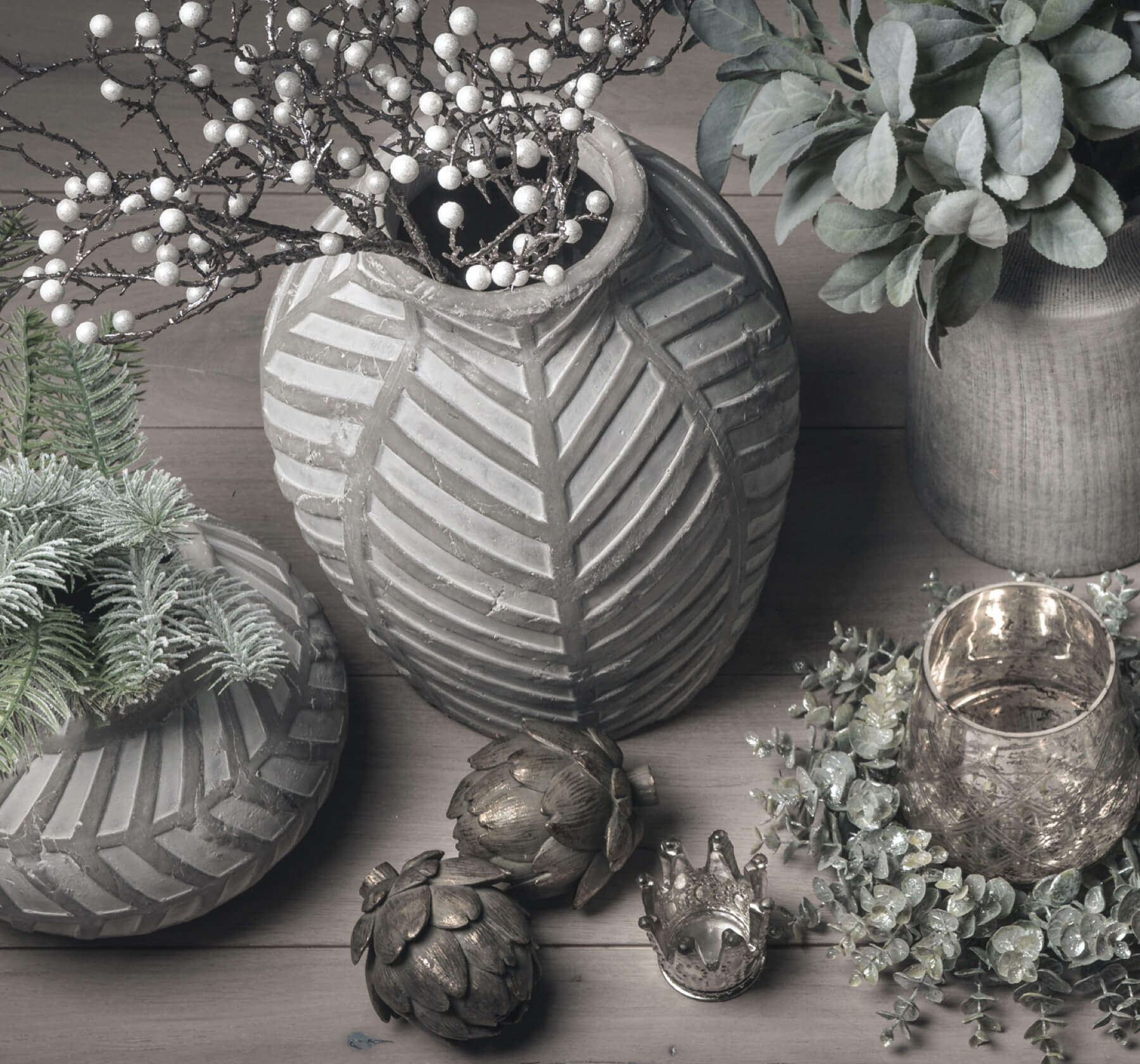 Elegant Bloomville Stone Vase | Handcrafted Home Decor