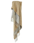 Dartmoor Reversible Pure New Wool Throw - Desert Brown