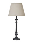 Soft Linen Table Lamp with Slim Stem