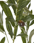 Artificial Olive Tree 180cm in White Pot Mediterranean Style Greenery