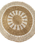 Round Seagrass White & Tan - Inner Sun - 1m