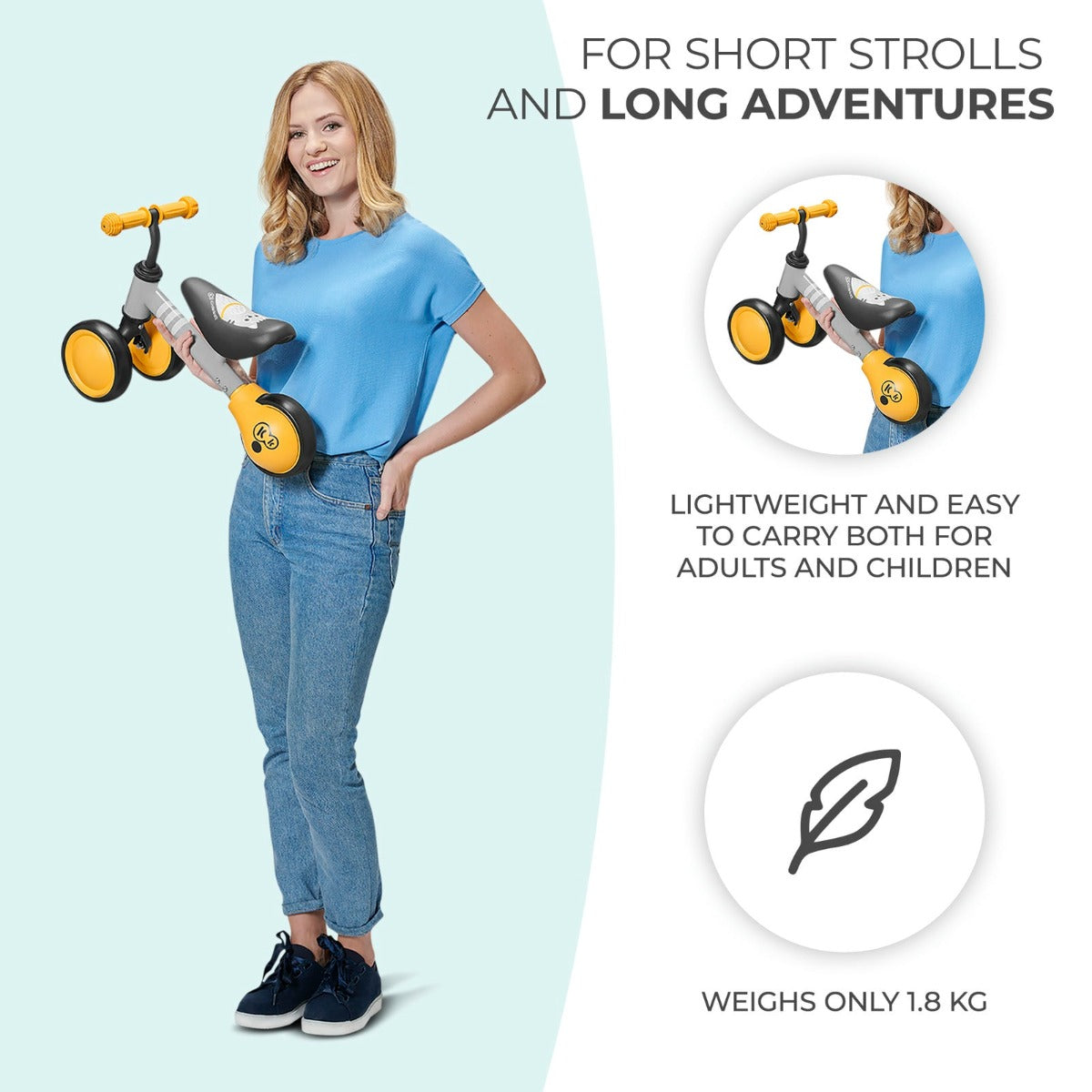 CUTIE Balance Bike for Toddlers – Safe, Adjustable &amp; Fun by Kinderkraft at www.brixbailey.com