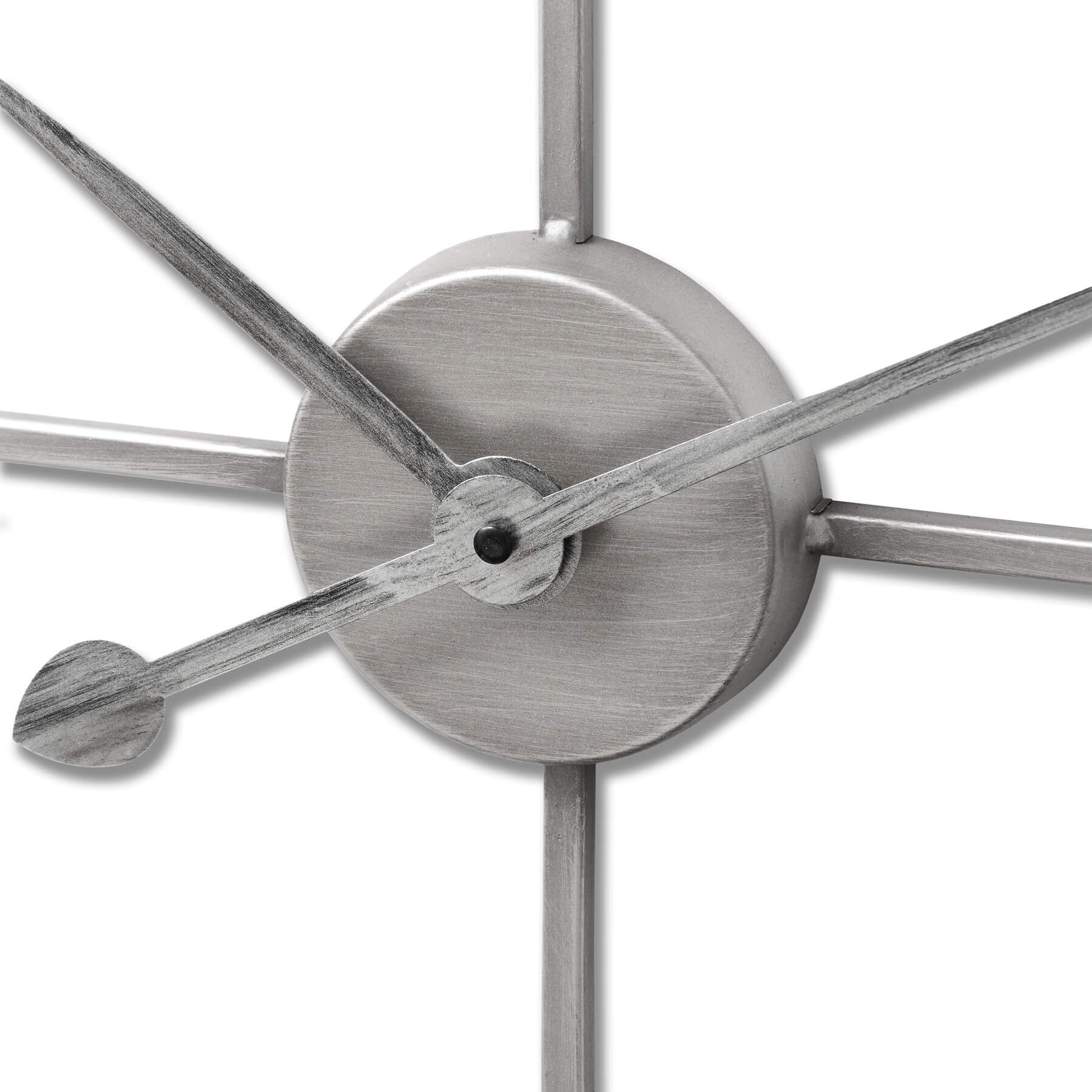 Sleek Silver Skeleton Wall Clock | Modern Gothic Decor