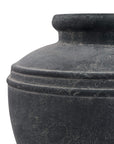 Grey Ceramic Water Pitcher for Indoor and Outdoor Decor