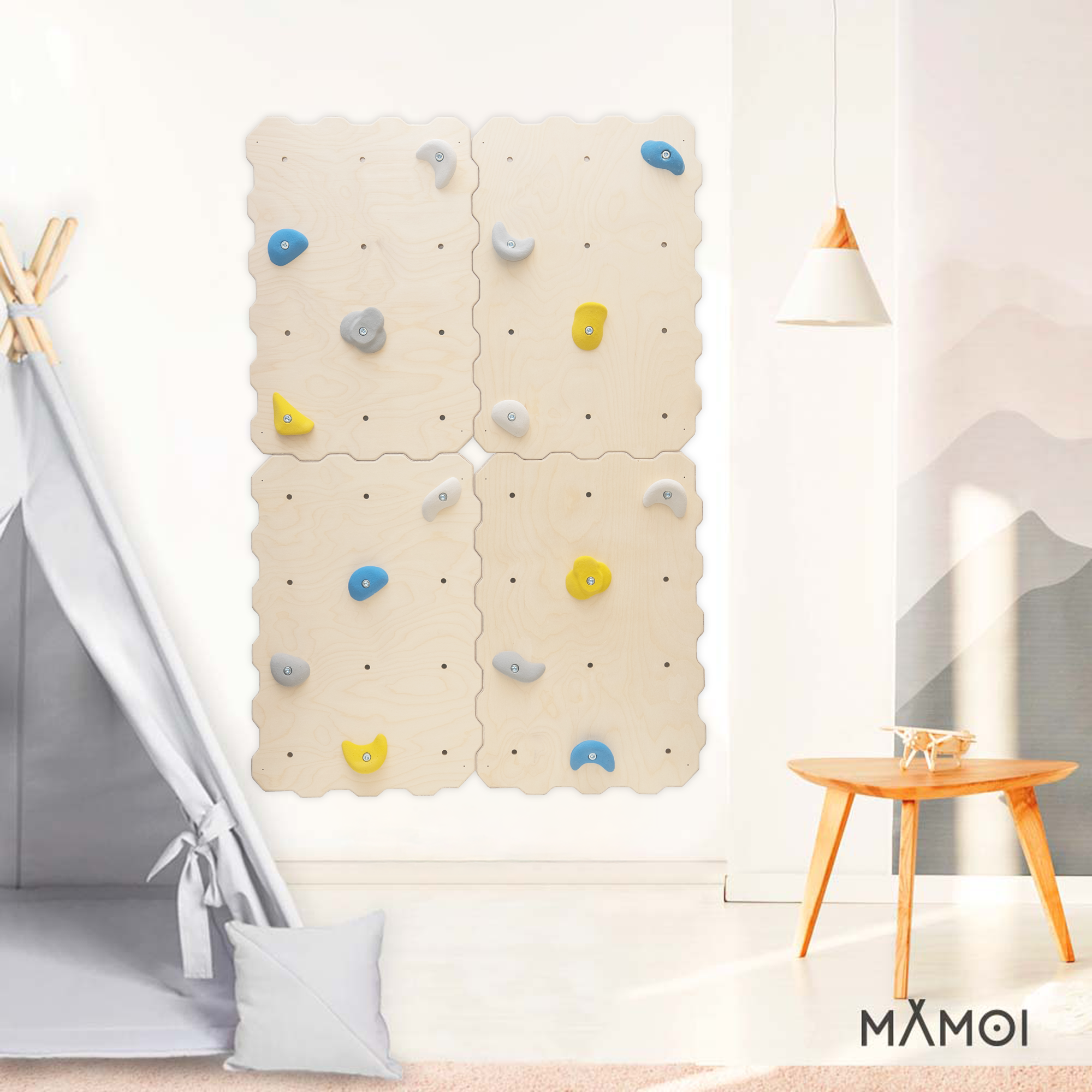 MAMOI® Set Prese Arrampicata | Prese Arrampicata Bambini | Appigli Arrampicata |-4