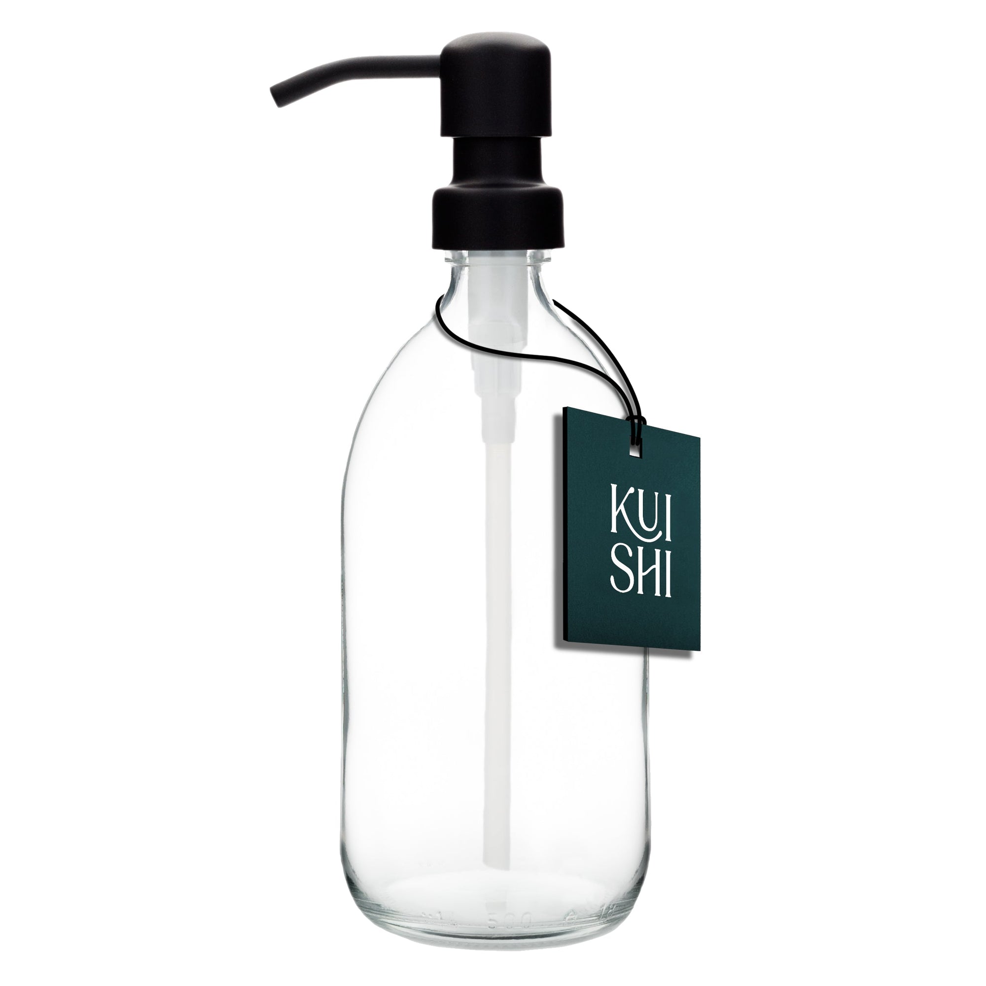 Clear Soap Dispenser Stainless Steel Pump-0