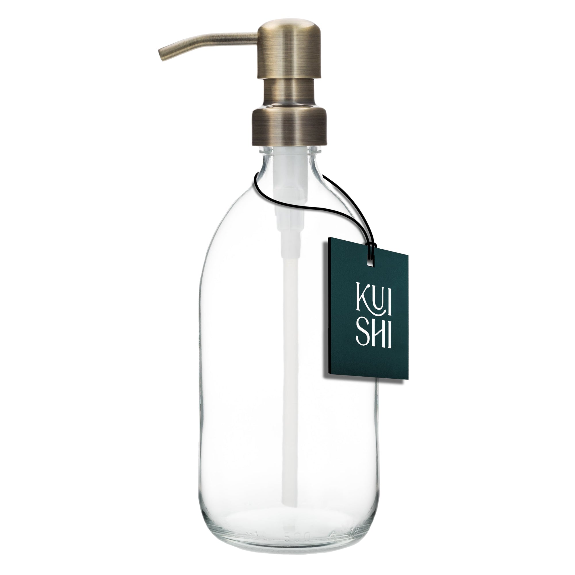 Clear Soap Dispenser Stainless Steel Pump-2