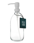 Clear Soap Dispenser Stainless Steel Pump-4