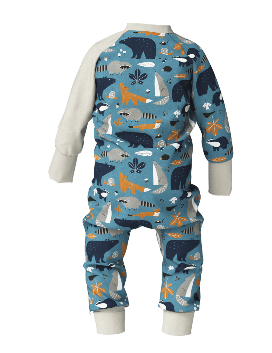Baby Sleepsuit FREDA - Autumn Forest Animals