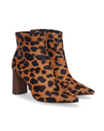 Sapucaia Leopard Print Calf Hair Ankle Boots – 8.4cm Wooden Heel