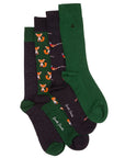 Fox & Pheasant Bamboo Sock Bundle - Four Pairs