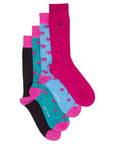 Elephant & Flamingo Bamboo Sock Bundle - Four Pairs