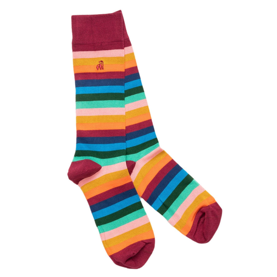 Spots &amp; Stripes Comfort Cuff Bamboo Sock Bundle - Four Pairs