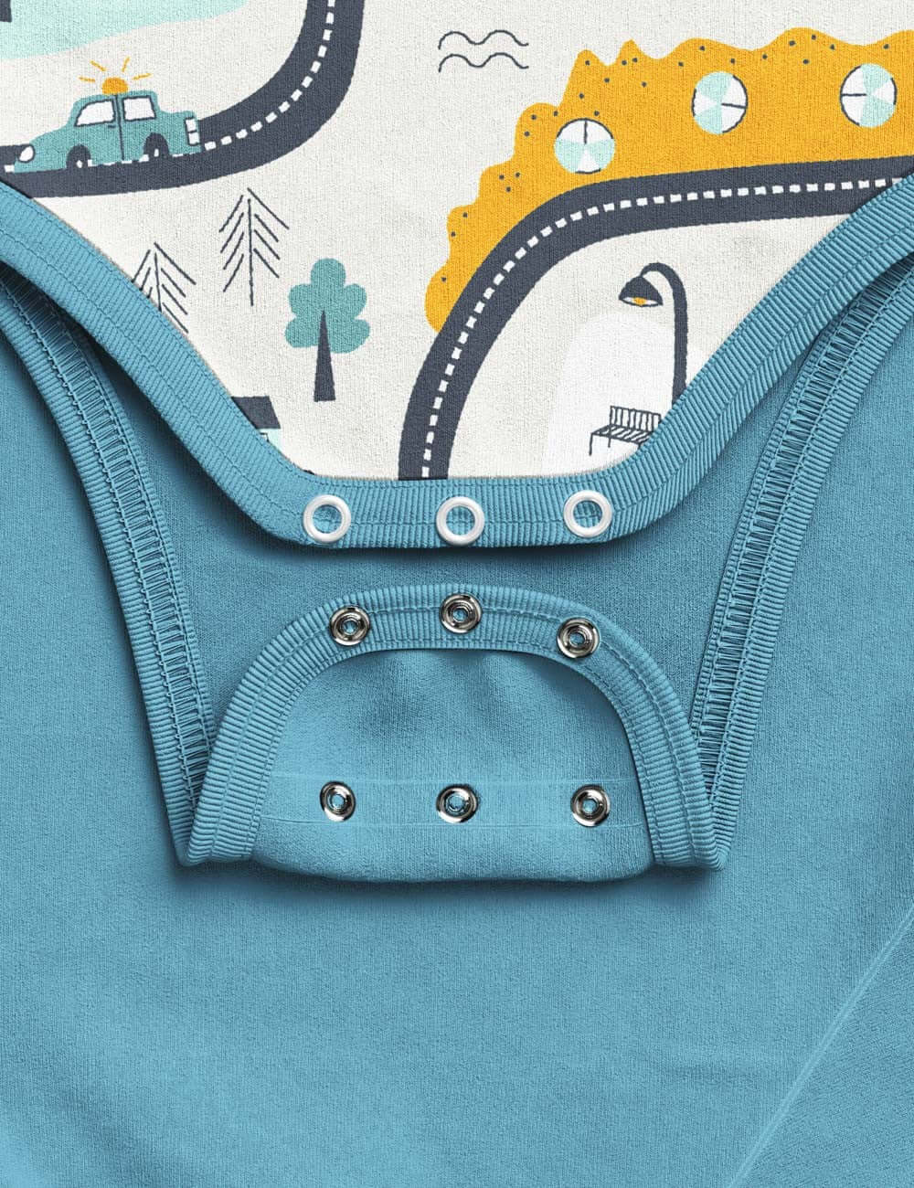 Long Sleeve Baby Bodysuit City Life