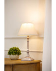 Stem Table Lamp with Soft Linen Shade