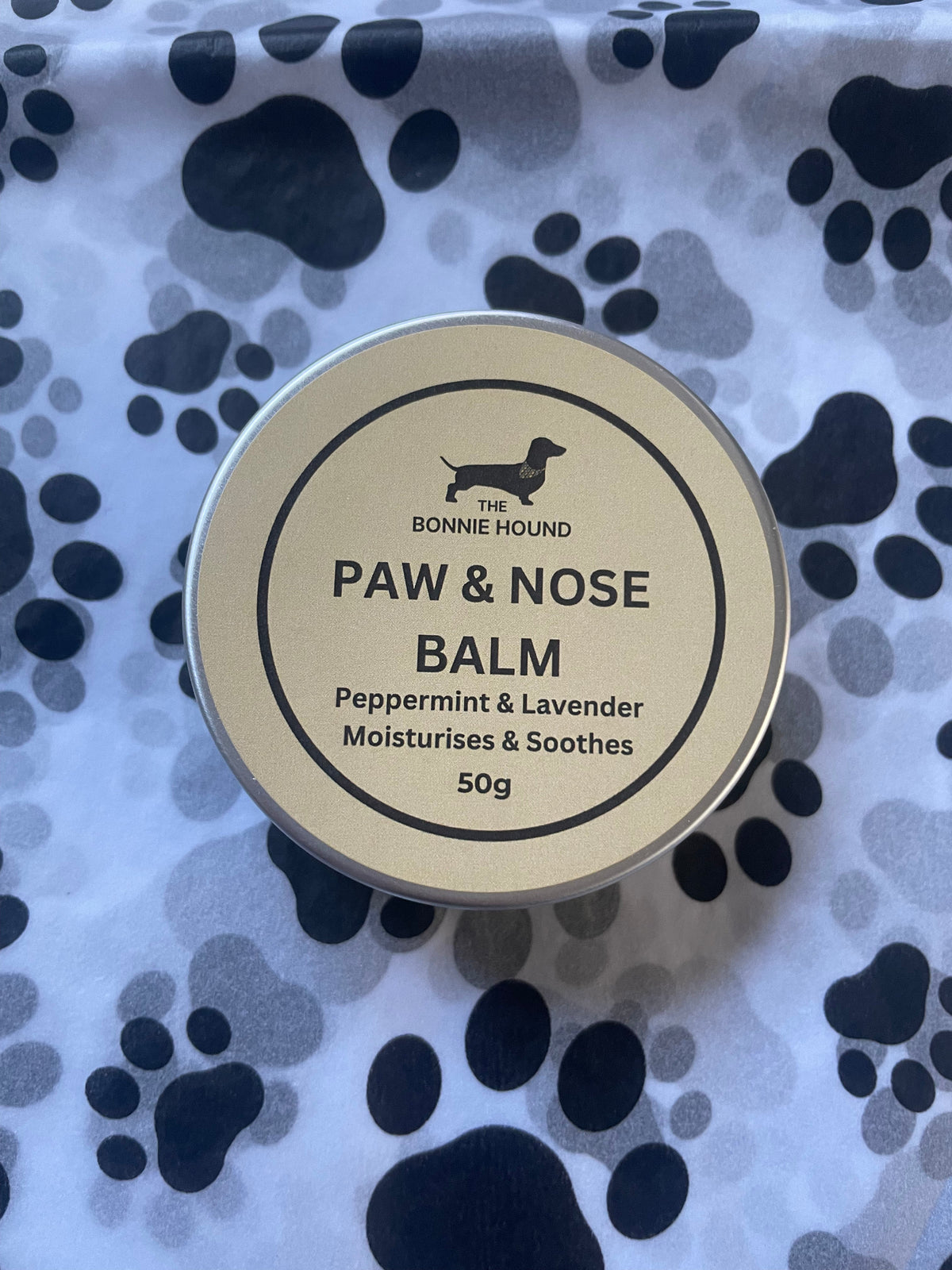 Handmade Paw, Nose and Skin Balm - Peppermint &amp; Lavender - 50g