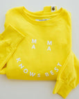Smiley Mama Knows Best Sweatshirt