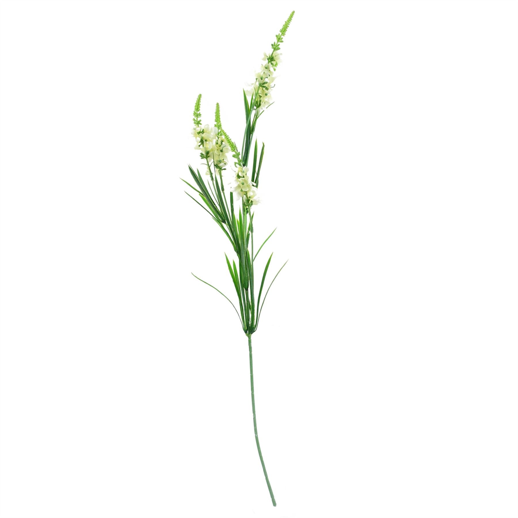 Pack of 6 x Artificial Flowers White Larkspur Artifical Stem 80cm-4