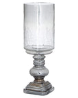 Moody Smoked Glass Candle Holder Midnight Glow
