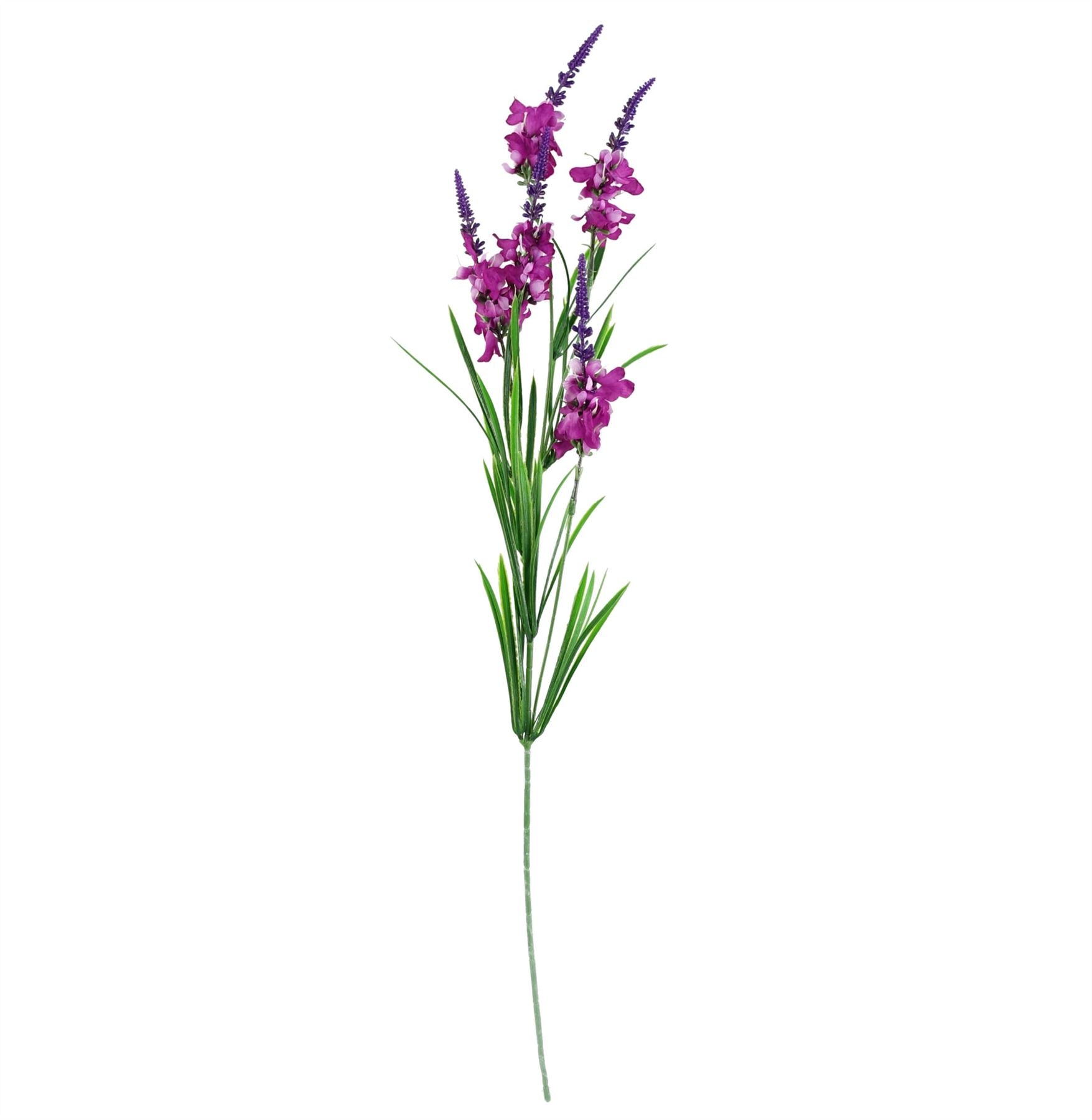 Pack of 6 x Artificial Flowers Dark Pink Larkspur Artifical Stem 80cm-4