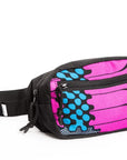 Pink Spacious Waist Bag for Everyday Outings
