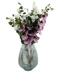 Pack of 6 x Artificial Flowers Phalaenopsis Orchid Purple Stem 100cm-4