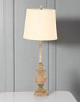 Classic Linen Shade Candlestick Table Lamp