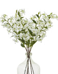Vibrant Turks Cap Lily Artificial Flower Foliage