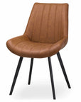 Malmo Tan Dining Chair Modern Scandinavian Style