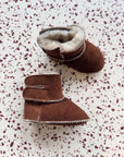 Brown Baby Natural Sheepskin Boots