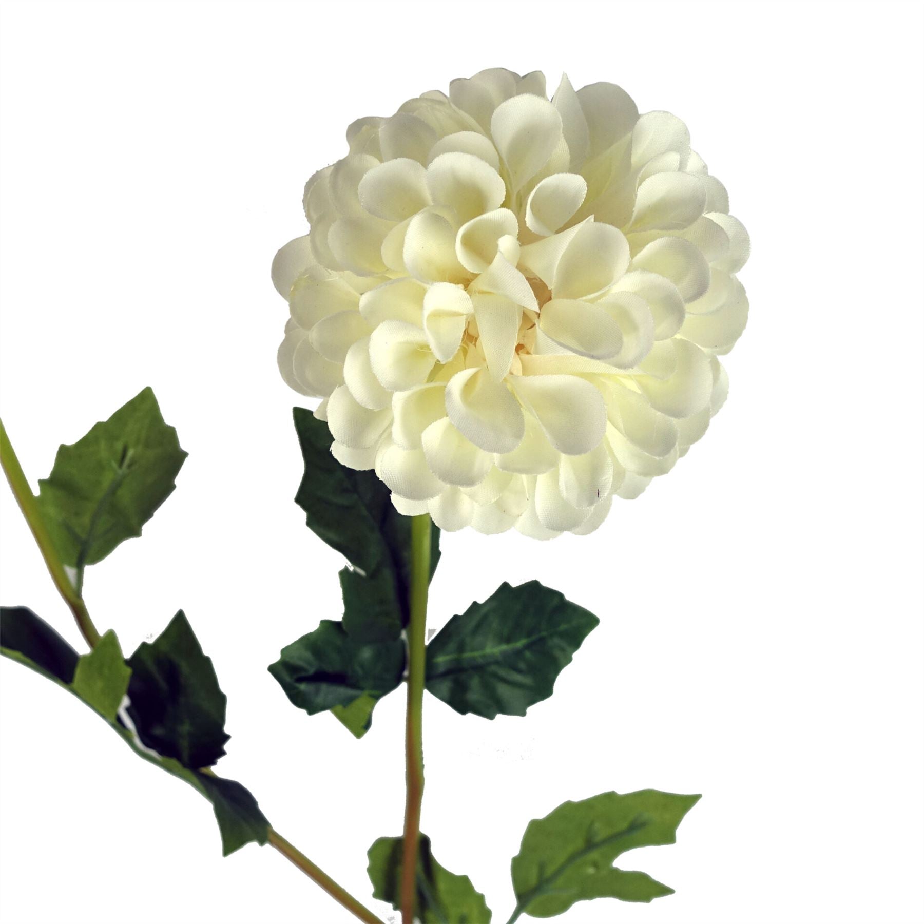 Dhalia PomPom Artificial Flowers Cream-2