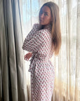 Milly Pink Muslin Dressing Gown