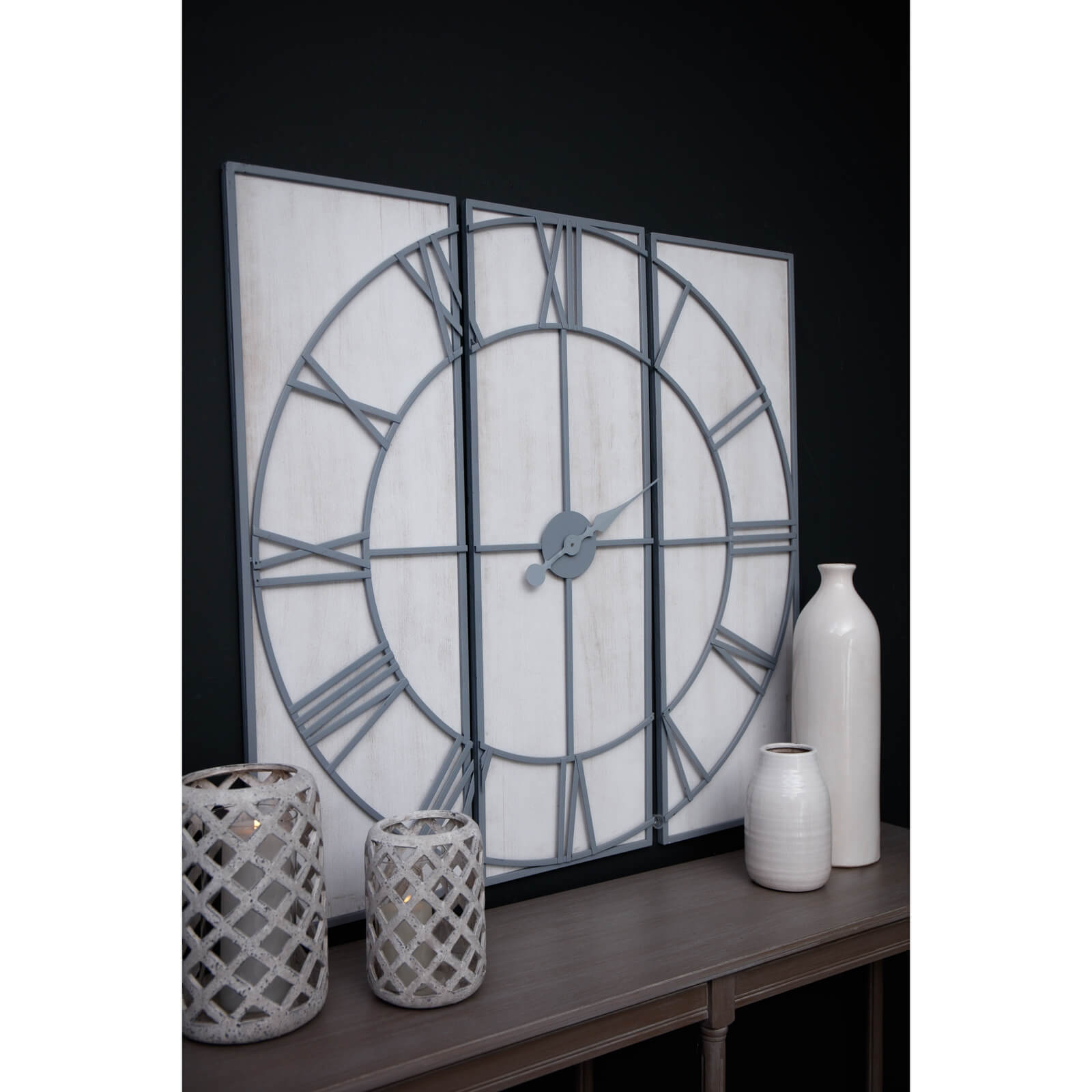 Elegant Roza Panelled Wall Clock | Stylish Home Decor