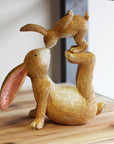 Kissing Bunnies Decorative Figurine