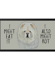 Chow-dorable Cream Chow Chow Pet Bowl Mat – "I Might Eat It, I Might Not"